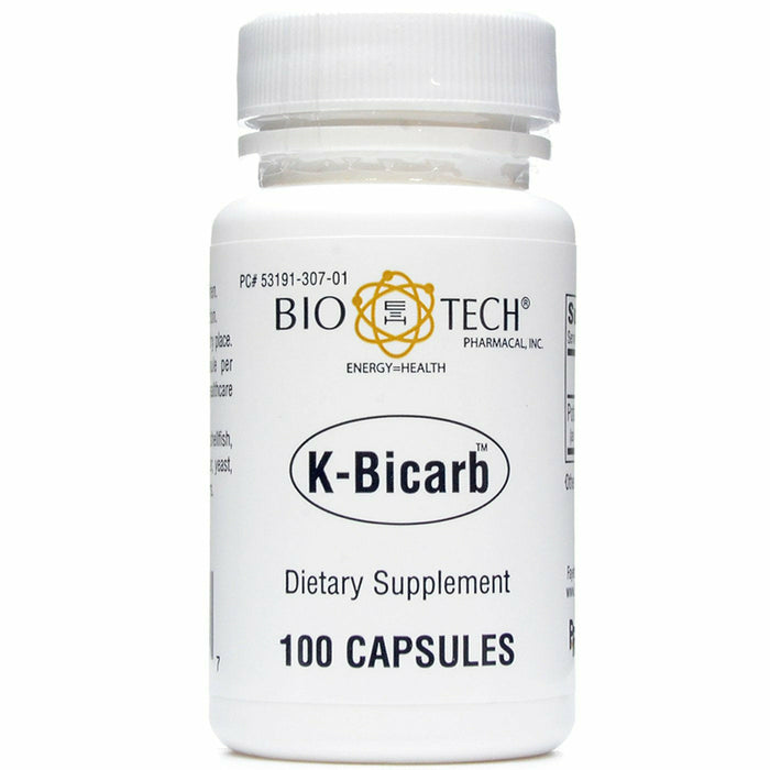 Bio-Tech K-Bicarb, 100 capsules, front of bottle