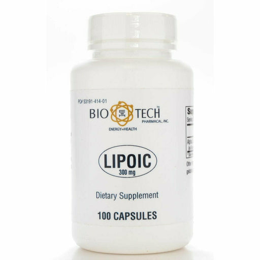 Bio-Tech Lipoic 300 mg, 100 capsules, front of bottle