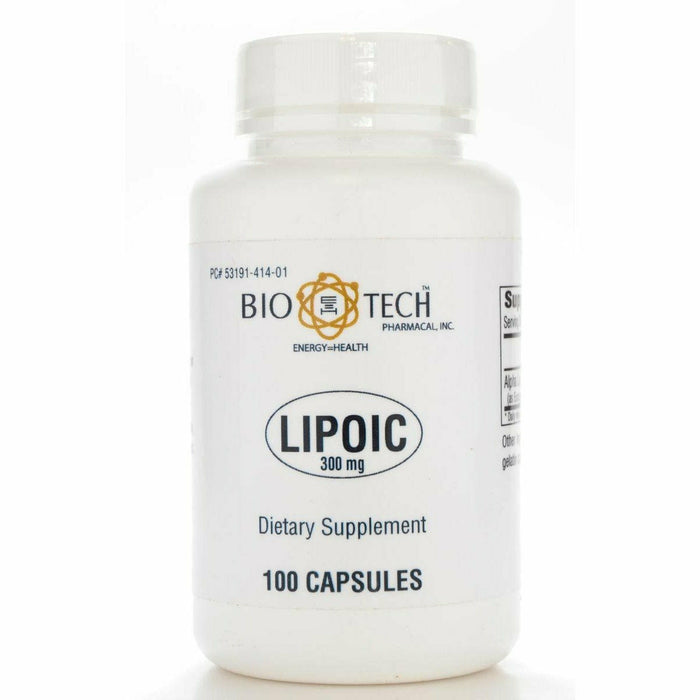Bio-Tech Lipoic 300 mg, 100 capsules, front of bottle