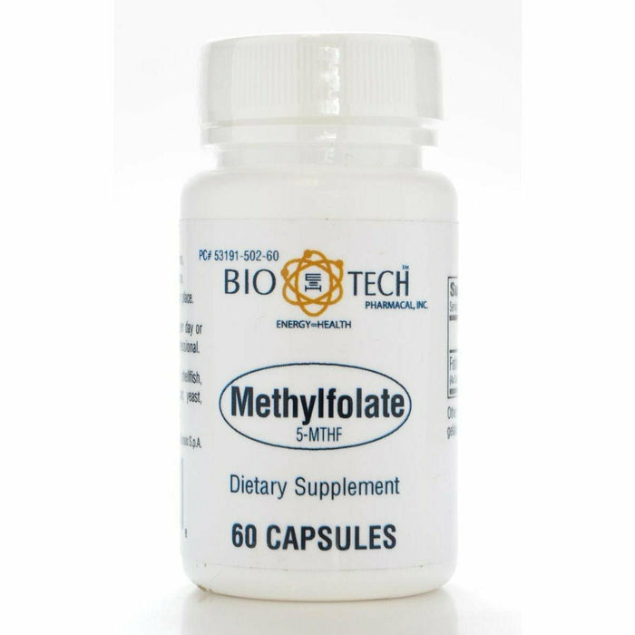 Bio-Tech Methylfolate (5-MTHF), 60 capsules, front of bottle