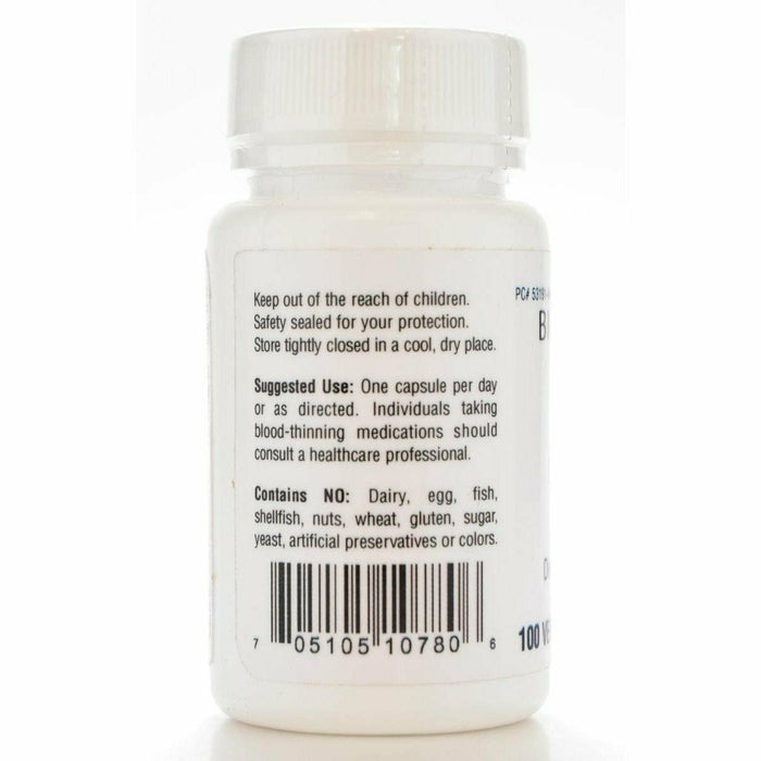 Bio-Tech MK-7 (Vitamin K2) 150 mcg 100 vegetable capsules label information panel
