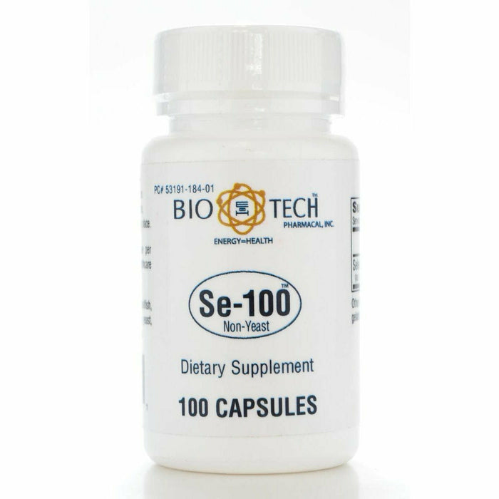 Bio-Tech Se-100 (Non-Yeast), 100 capsules, front of bottle