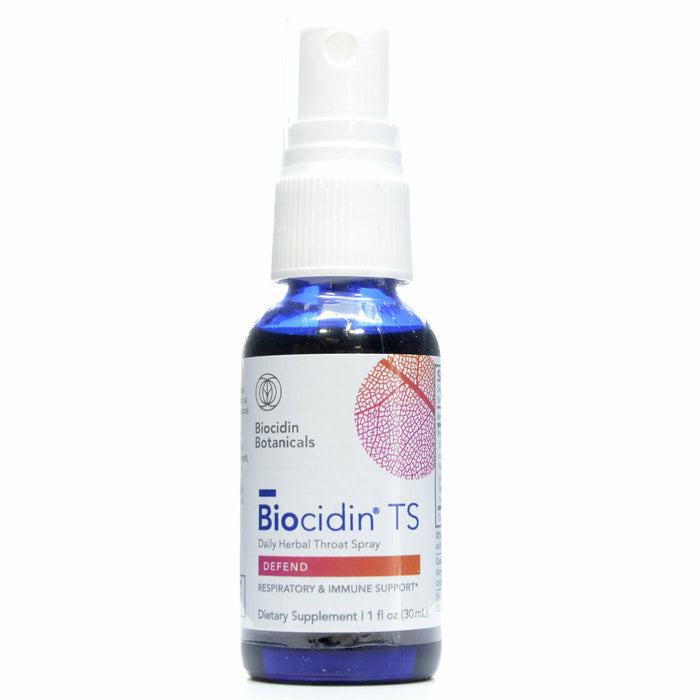Biocidin Botanicals Biocidin TS Daily Herbal Throat Spray, 1 fl oz, front of bottle