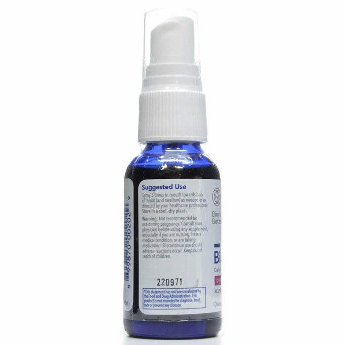 Biocidin Botanicals Biocidin TS Daily Herbal Throat Spray 1 fl oz suggested use label