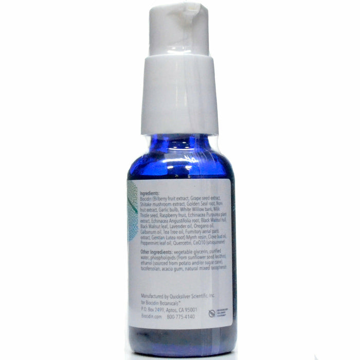 Biocidin Botanicals Dentalcidin LS Oral Care Solution 1 fl oz ingredients label
