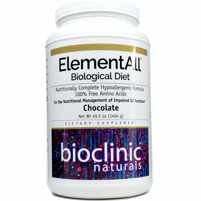 Bioclinic Naturals ElementAll Biological Diet Chocolate, 9 servings, front of jar