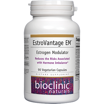 Bioclinic Naturals EstroVantage EM, 90 vegetarian capsules, front of bottle