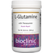 Bioclinic Naturals L-Glutamine with Theracurmin, 10.8 oz, front of jar