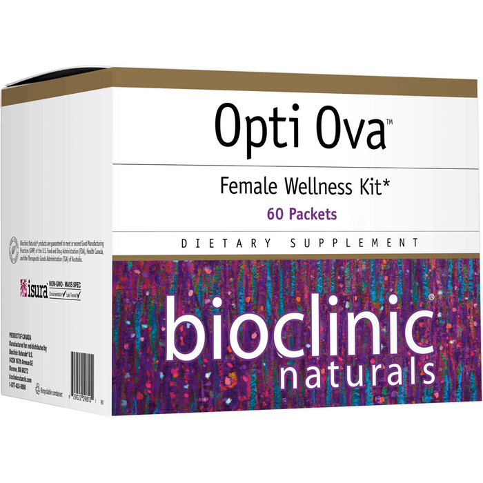 Bioclinic Naturals Opti Ova Female Wellness Kit, 60 packets, front of box