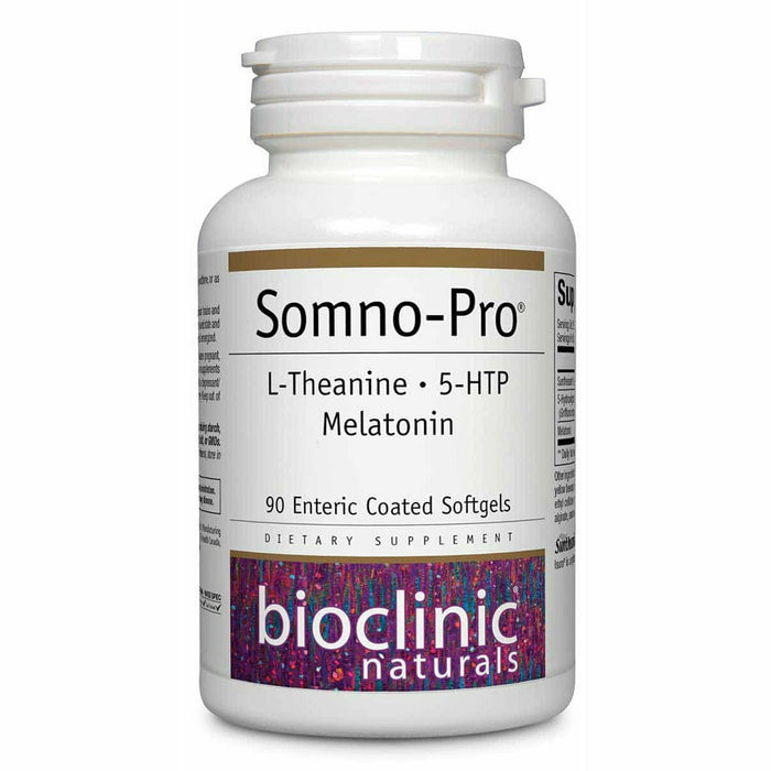 Bioclinic Naturals Somno-Pro, 90 softgels, front of bottle