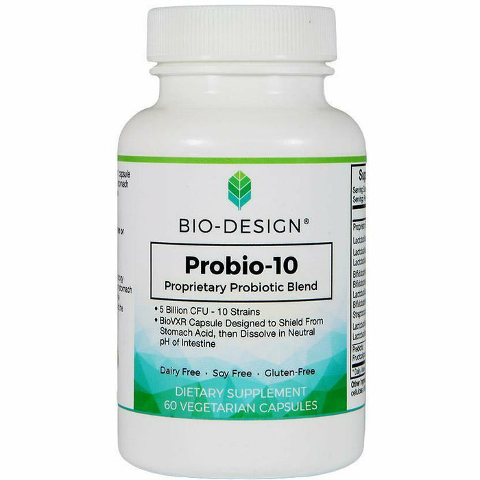 Biodesign Probio 10, 60 veg capsules, front of bottle