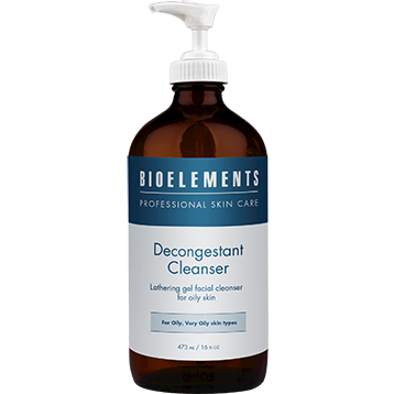 Bioelements Decongestant Cleanser, 16 fl oz, front of pump bottle
