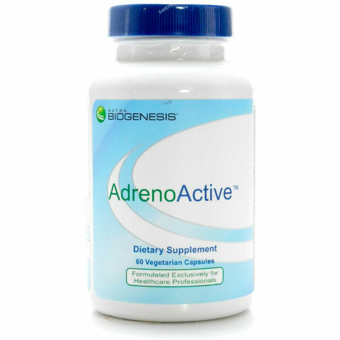 BioGenesis AdrenoActive, 60 veg capsules, front of bottle, second view