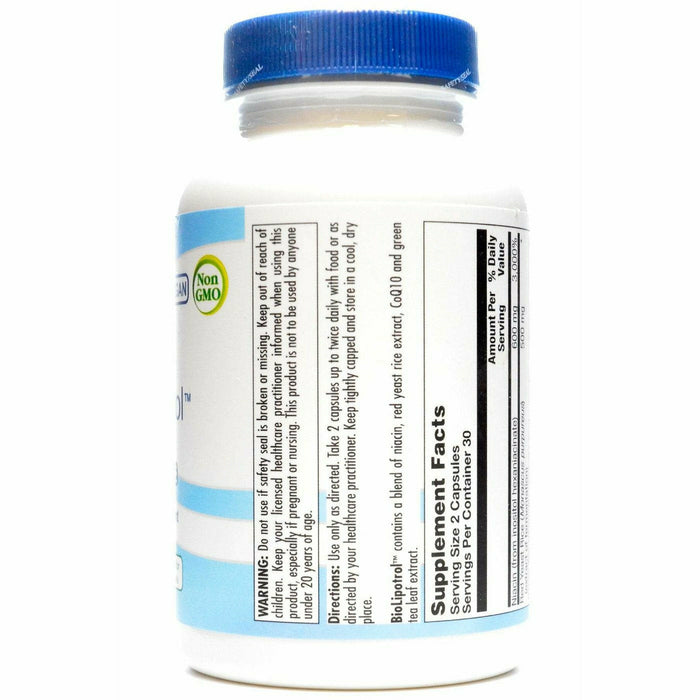 BioGenesis BioLipotrol 60 veg capsules side label