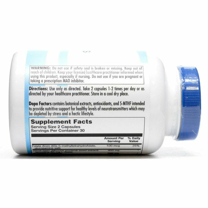 BioGenesis Dopa Factors 60 veg capsules suggested use label