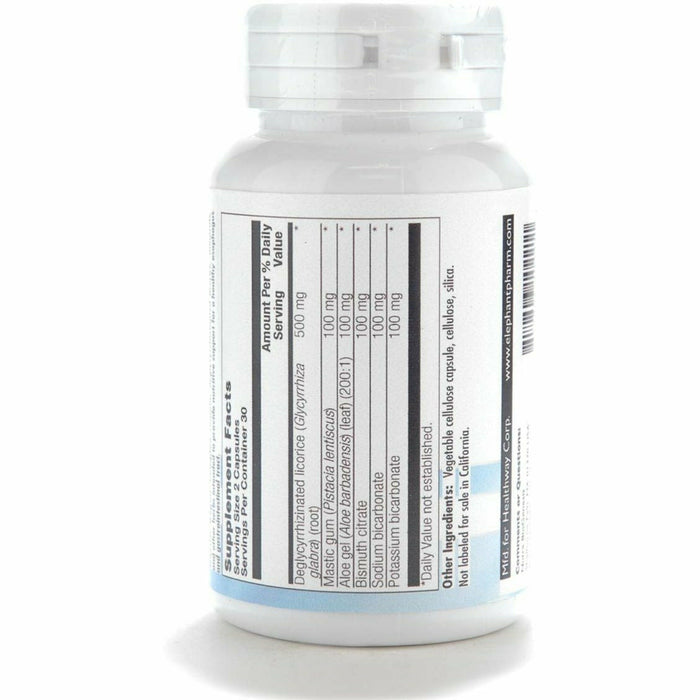 BioGenesis Gastric Repair Complex 60 veg capsules supplement facts label