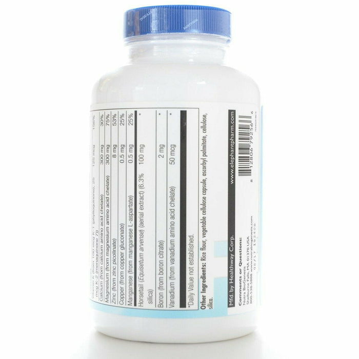 BioGenesis OsteoGenesis 120 veg capsules side label, second view