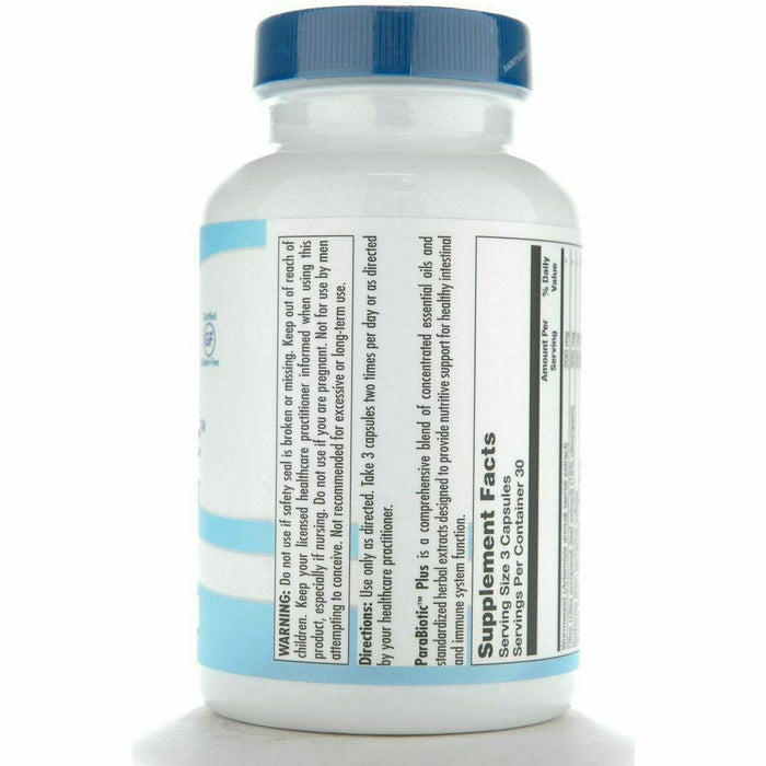 BioGenesis Para Biotic Plus 90 veg capsules side label