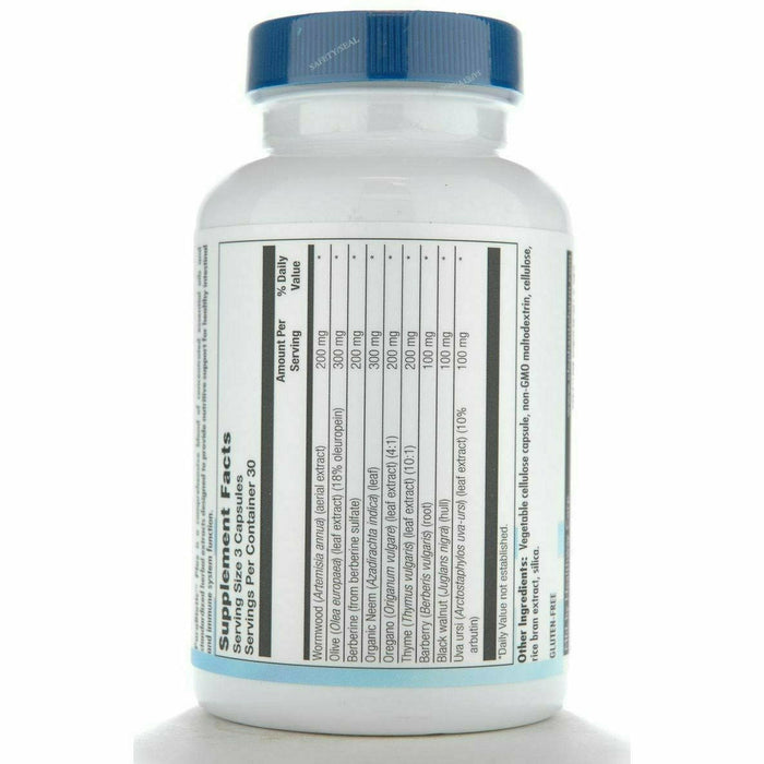 BioGenesis Para Biotic Plus 90 veg capsules supplement facts label