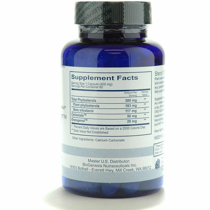 BioGenesis Sterol 117 60 veg capsules side label
