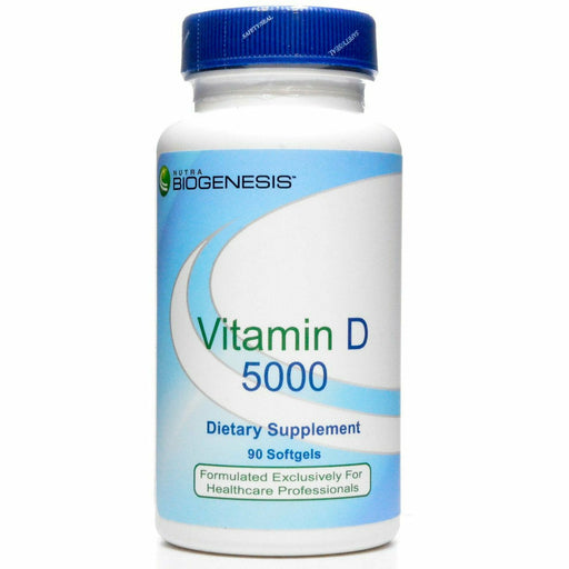 BioGenesis Vitamin D 5000, 90 capsules, front of bottle