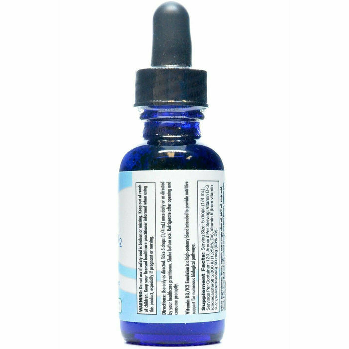 BioGenesis Vitamin D3-K2 Emulsion 1 fl oz side label