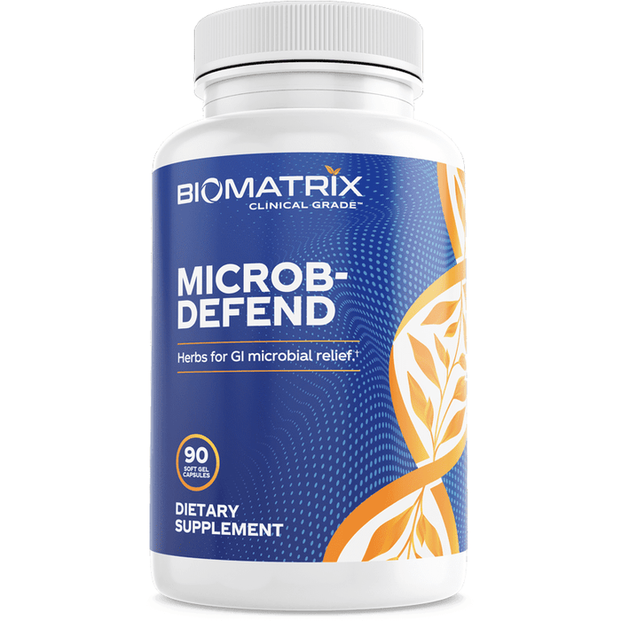 BioMatrix Microb-Defend, 90 softgels, front of bottle