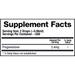 BioMatrix Pregnenolone 30 ml supplement facts label