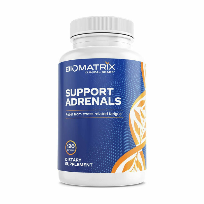 BioMatrix Support Adrenals, 120 capsules, front of bottle