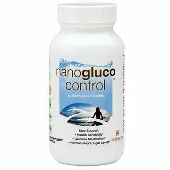 BioPharma Scientific Nanogluco Control, 60 capsules, front of bottle