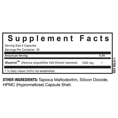 BioPharma Scientific Nanogluco Control 60 capsules supplement facts label, second view