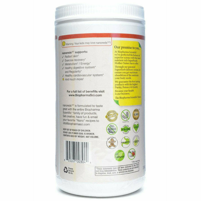 BioPharma Scientific NanoReds 10 12.7 oz side label, second view