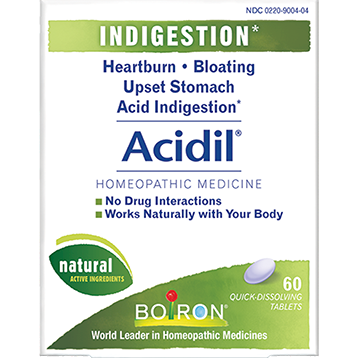 Boiron Acidil, 60 tablets, front of box