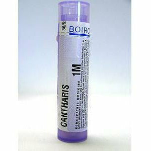 Boiron Cantharis 1M, 80 pellets, front of tube