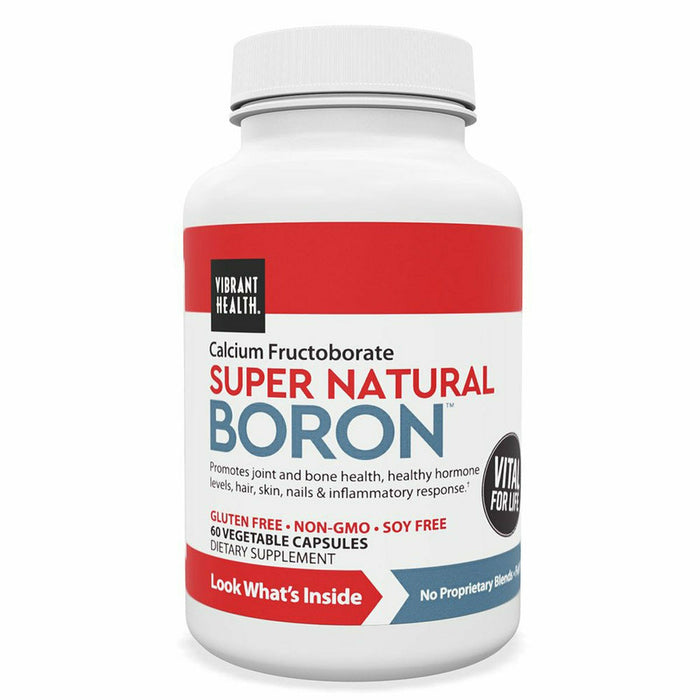 Vibrant Health, Super Natural Boron 60 veg caps