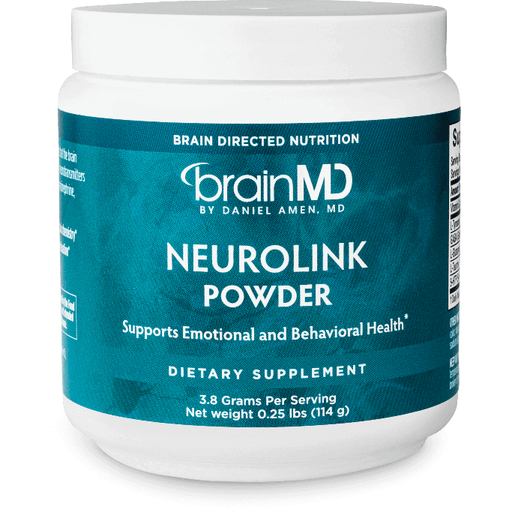BrainMD Neurolink Powder, 114 g, front of jar