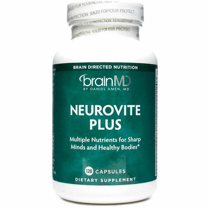 BrainMD NeuroVite Plus, 120 capsules, front of bottle