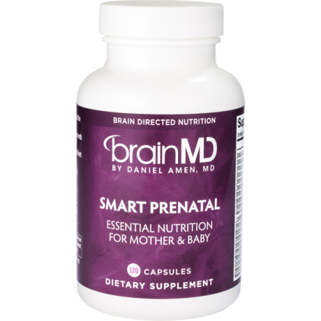 BrainMD Smart Prenatal, 120 capsules, front of bottle