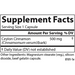 Carlson Labs Ceylon Cinnamon 500 mg 90 capsules supplement facts label