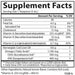 Carlson Labs Cod Liver Oil Liquid Lemon 500 mL supplement facts panel, close-up