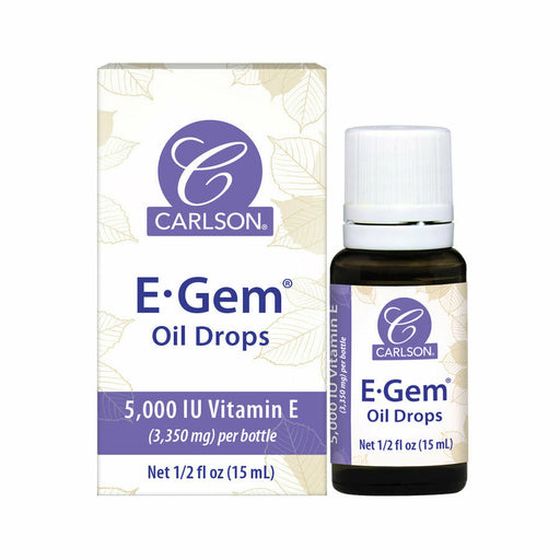 Carlson Labs E-Gem Oil Drops, 0.5 fl oz, front of bottle