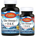 Carlson Labs Elite Omega-3 + D3 & K, 60 + 30 softgels, front of bottle
