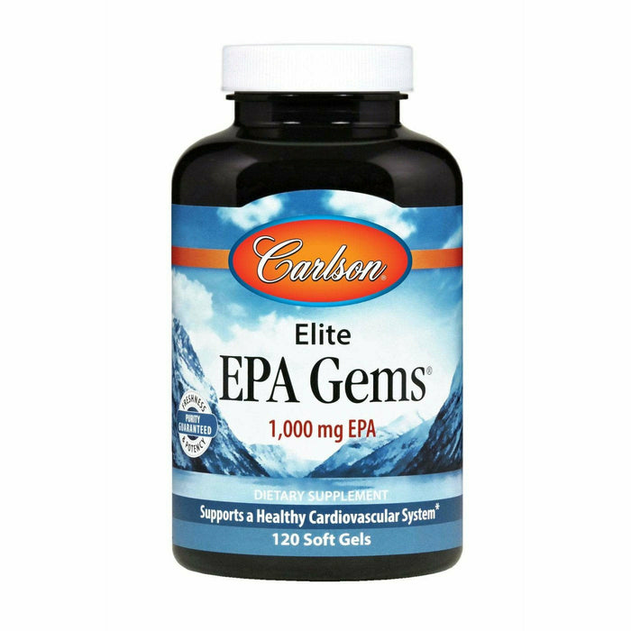 Carlson Labs EPA Gems, 120 softgels, front of bottle