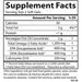 Carlson Labs Fish Oil Q 120 softgels supplement facts panel, close-up