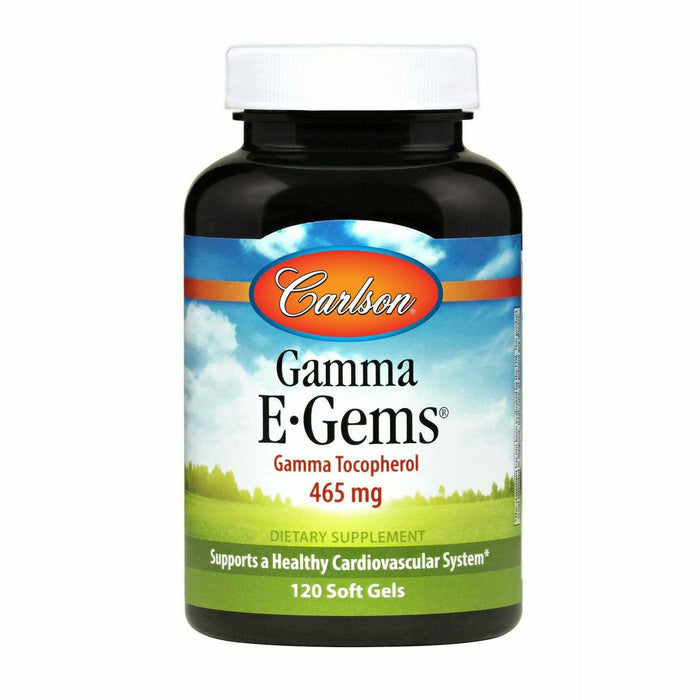 Carlson Labs Gamma Egems, 120 softgels, front of bottle
