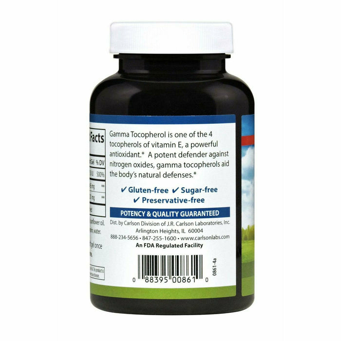Carlson Labs Gamma Egems 120 softgels suggested use label