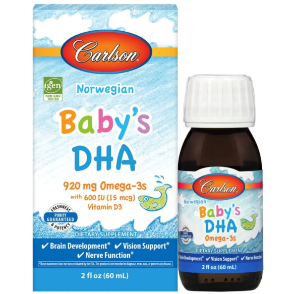 Carlson Labs Norwegian Baby's DHA, 2 fl oz, front of box