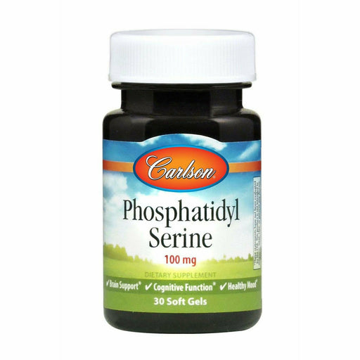 Carlson Labs Phosphatidyl Serine 100 mg, 30 softgels, front of bottle