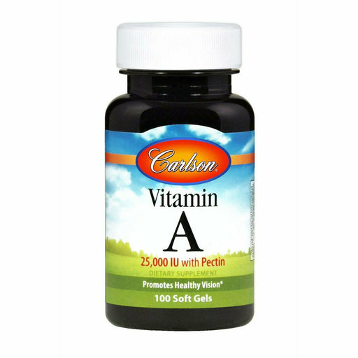 Carlson Labs Vitamin A with Pectin, 100 capsules, front of bottle