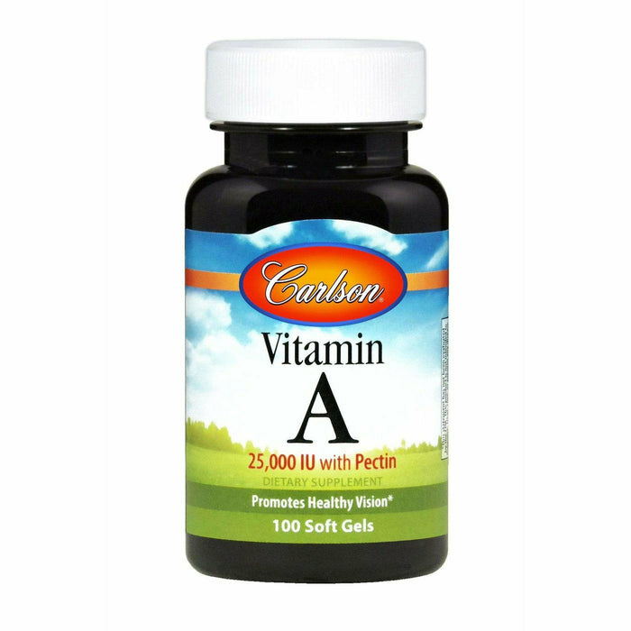 Carlson Labs Vitamin A with Pectin, 100 capsules, front of bottle